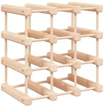 vidaXL Weinregal für 12 Flaschen, Kiefer massiv, 36x23x36cm
