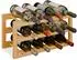 Relaxdays Weinregal Holz, hellbraun, 12 Flaschen (56x28x24cm)
