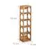 Relaxdays Weinregal 2er-Set, Holz, hellbraun, je 5 Flaschen (14x53x12cm)
