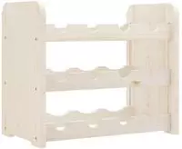 vidaXL Weinregal 43x25x37 cm Massivholz Kiefer