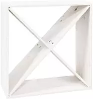 vidaXL Weinregal Wei&szlig; 62x25x62 cm Massivholz Kiefer