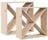 vidaXL Weinregal 4 Ablagen, Kiefernholz, 62x25x62cm, 2er-Set (893314)