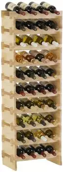 Proregal NAVARRA Weinregal Kiefernholz, 40 Flaschen, 135x46x28cm (PR_RSW6-01)