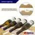 Proregal NAVARRA Weinregal Kiefernholz, 40 Flaschen, 135x46x28cm (PR_RSW6-01)
