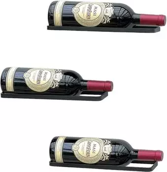 DanDiBo Weinregal 3er Set, Metall, schwarz (96419)