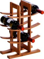 Zeller - Weinregal, Weinst&auml;nder, Flaschenst&auml;nder, Flaschenregal Aus Holz F&uuml;r 12