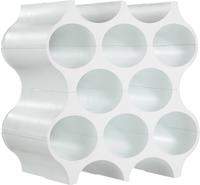 KOZIOL Weinflaschenhalter "SET-UP" 100% recycelbar, f&uuml;r 10 Flaschen