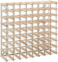 vidaXL Weinregal f&uuml;r 72 Flaschen Massivholz Kiefer