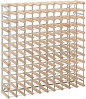 vidaXL Weinregal f&uuml;r 120 Flaschen Massivholz Kiefer