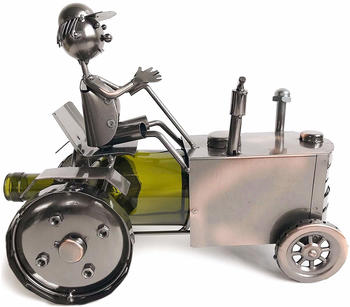 Brubaker Weinflaschenhalter Traktor mit Traktorfahrer