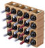 Mendler Weinregal Hwc-B89, Flaschenständer Flaschenregal Weinflaschenständer, Bambus 53X14X13Cm 4 Stück