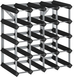 vidaXL Bottle Holder for 20 Pieces Pine Wood and Steel