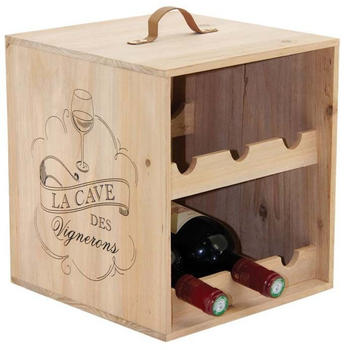 Aubry Gaspard Kiste für 6 Flaschen (Holz)