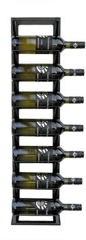 DanDiBo Weinregal Etude Wand & Stand Metall Schwarz 96318 Flaschenständer für 8 Flaschen