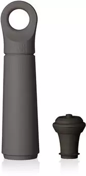 Vacu Vin Wine Saver Loop Vakuumpumpe mit Stopfen, Graphit (07813606)