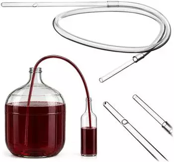 Kadax Weinheber mit Glasenden, PVC-Schlauch, 120cm (K4487)