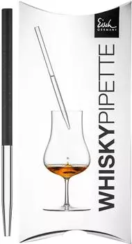 Eisch Gentleman Whisky Pipette, Glas, schwarz (86599904)