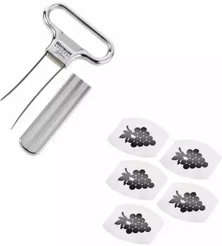 Westmark Wein-Set Ah-So Ent-/Verkorker + 5 Safety Weinausgie&szlig;er, 6-tlg. (628533E6)