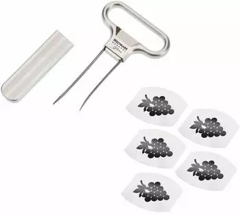 Westmark Ah-So Monopol Edition Wein-Set 6-tlg., Stahl/Zink-Druckguss/PET (628533E7)