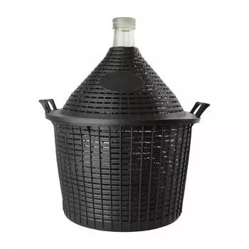 ich-zapfe Glasballon 20L mit Korb und Stopfen