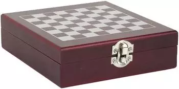 Cook Concept Weinset 4-teilig mit Schachbrett, braun (KV0018)