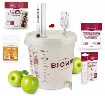 Browin STARTERSET Set für Zider Apfelwein Ausstattung Weinset Starter Cider