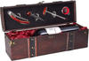 Brubaker Geschenkset Weinset mit 1 Flasche Rotwein Jahrgang 2006 Château Carignan Prima - trocken - in Holzkiste mit Sommelierset