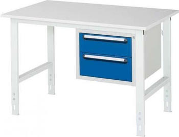 Rau Arbeitstisch Melamin-Platte 1000 x 800 x 760-1080 mm