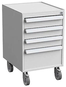 Treston Schubladenblock 45 56 ESD 450x520x700mm hellgrau RAL 7035 3x100mm