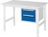 Rau Arbeitstisch Melamin-Platte 750 x 1000 x 760-1080 mm