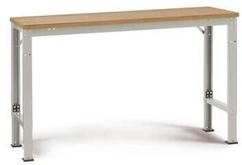 Manuflex Grundtisch UNIVERSAL Spezial 1500 x 800 mm Multiplex natur lichtgrau