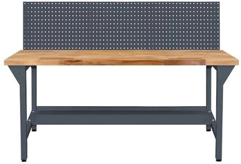 Proregal Werkbank Rhino Plus + Lochplatte 131 x 150 x 70 cm Traglast 500 kg Anthrazitgrau