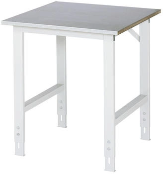 Rau Tom manueller HVT 25 mm Stahlblechbelag 500 kg 750 x 800 x 760-1080 mm silber/lichtgrau