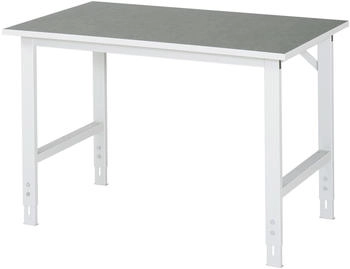 Rau Tom manueller HVT 25 mm Linoleumbelag 500 kg 1250 x 800 x 760-1080 mm hellgrau/lichtgrau