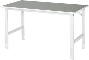 Rau Tom manueller HVT 25 mm Linoleumbelag 500 kg 1500 x 800 x 760-1080 mm hellgrau/lichtgrau