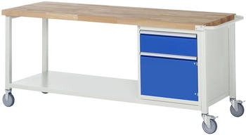 Rau Werkbank Serie 8152 fahrbar + Schublade 2000 x 700 x 880 mm