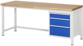 Rau Werkbank Serie 8159 3 Schubladen 2000 x 900 x 840 mm