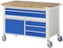 Rau Werkbank Serie 8922 fahrbar 5 Schubladen 2 Fachböden + Tür 1250 x 700 x 880 mm