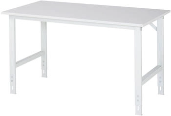 Rau ESD-Arbeitstisch Tom manueller HVT 28 mm -500 kg 1500 x 800 x 760-1080 mm lichtgrau