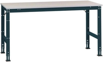 Manuflex Arbeitstisch UNIVERSAL Standard 1500 x 1000 mm Melamin lichtganthrazit