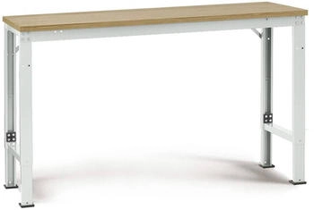 Manuflex Grundtisch UNIVERSAL Spezial 2000 x 800 mm Multiplex natur lichtgrau