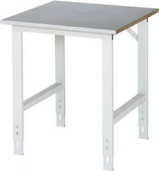 Rau Tom manueller HVT 25 mm Stahlblechbelag 500 kg 1500 x 800 x 760-1080 mm silber/lichtgrau