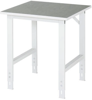 Rau Tom manueller HVT 25 mm Linoleumbelag 500 kg 750 x 800 x 760-1080 mm hellgrau/lichtgrau