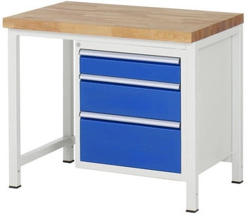 Rau Werkbank Serie 8159 3 Schubladen 1000 x 700 x 840 mm