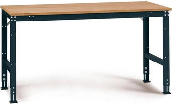 Manuflex Arbeitstisch UNIVERSAL Standard 1500 x 1000 mm Multiplex natur anthrazit