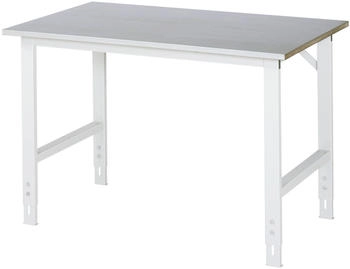 Rau Tom manueller HVT 25 mm Stahlblechbelag 500 kg 1250 x 800 x 760-1080 mm silber/lichtgrau