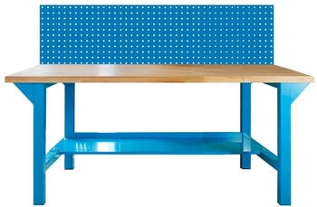 Proregal Werkbank Giant Rhino Plus + Lochplatte 131 x 200 x 70 cm Traglast 500 kg Lichtblau