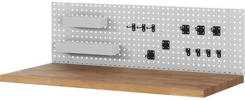 Rau RAU Lochplatte für Werkbankmontage B 2000 mm x T 15 mm x H 450 mm Farbe RAL7035