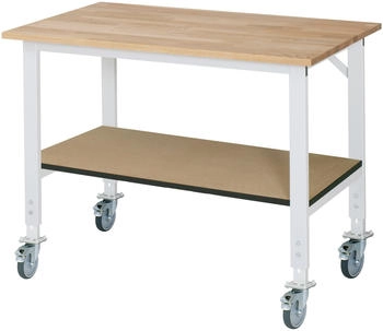 Rau Rau Fahrbarer Arbeitstisch (HV) Tom KM-01 B1250xT800xH910-1230mm B-Platte-25mm