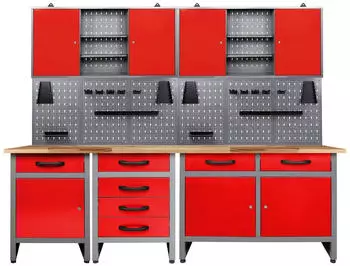 Ondis Werkstatt Set Bastler 240 cm rot